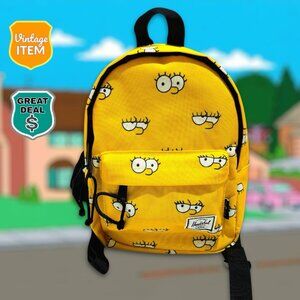 Vintage Herschel Lisa Simpson Classic Mini Backpack Yellow The Simpsons. RARE!